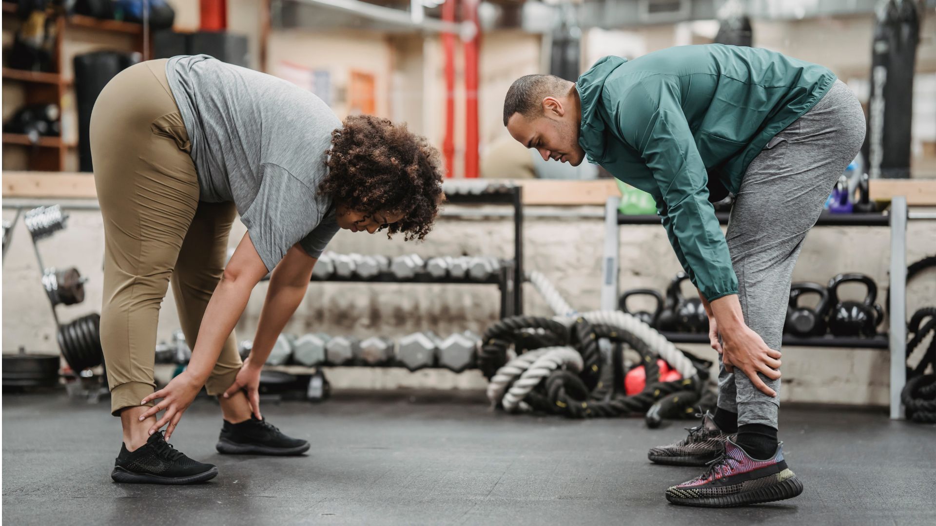warming up before personal training