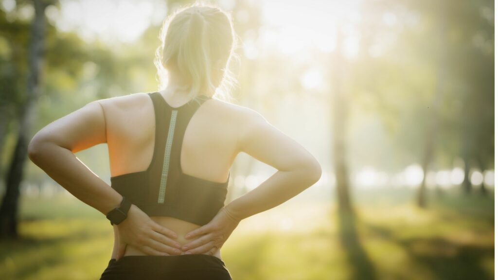 back pain during running